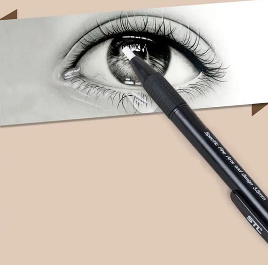 ممحاة القلم 6 ممحايات قابلة لاعاده التعبئه يمكن استخدامها لمحو التفاصيل في الفحم والرصاص