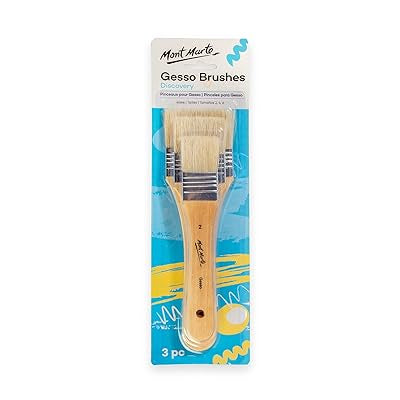 فرش جيسو عدد 3 باحجام مختلفة عالية الجودة | Gesso Brushes 3 pes High Quality