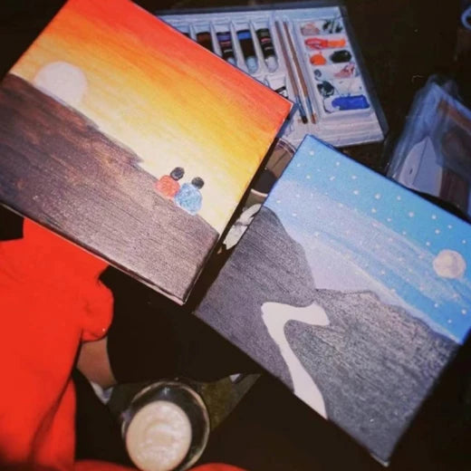 🎨 طقم أنكو للألوان الأكريليك المعدنية – 19 قطعة