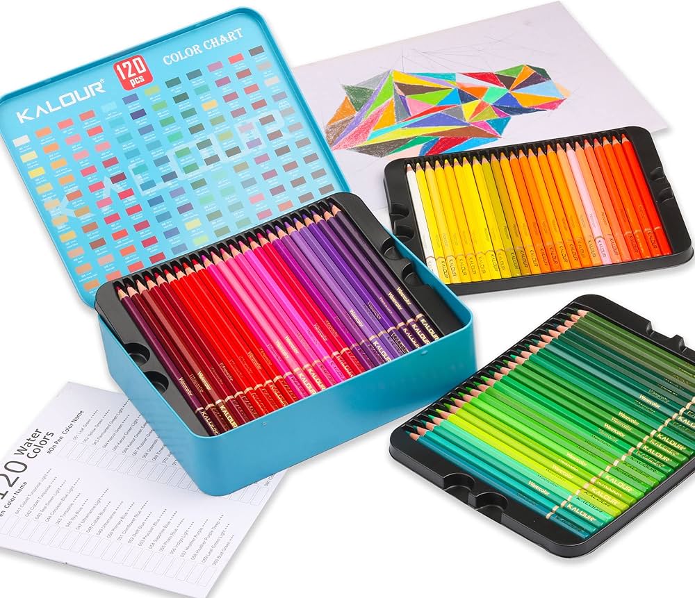 طقم أقلام Watercolor – 120 لون مع تأثير مائي مذهل