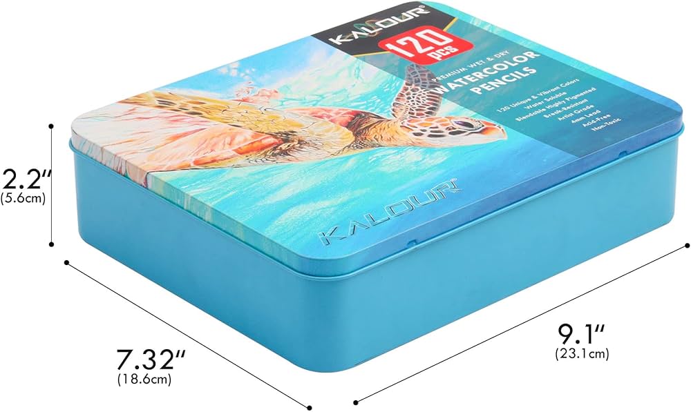 طقم أقلام Watercolor – 120 لون مع تأثير مائي مذهل