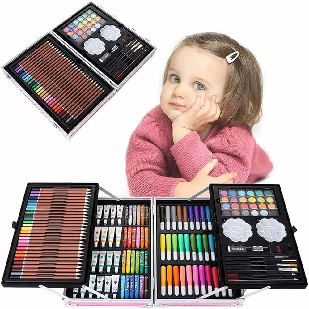 art set 145pcs with portable box