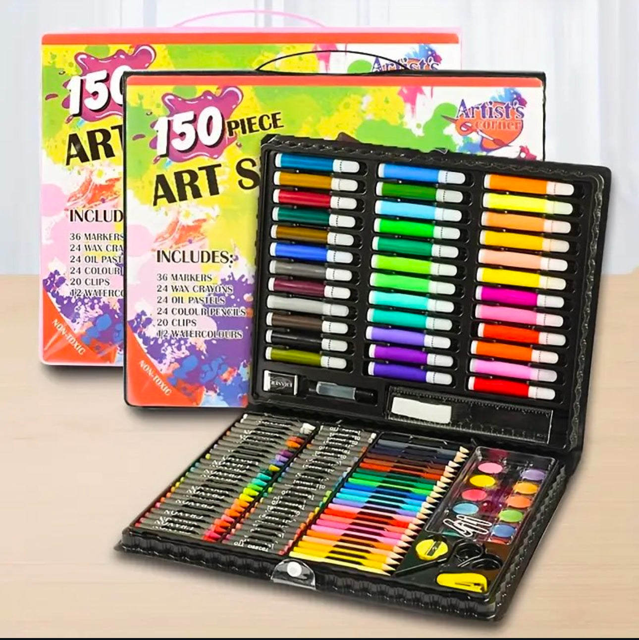 art set 150pcs in plastic bag for kids