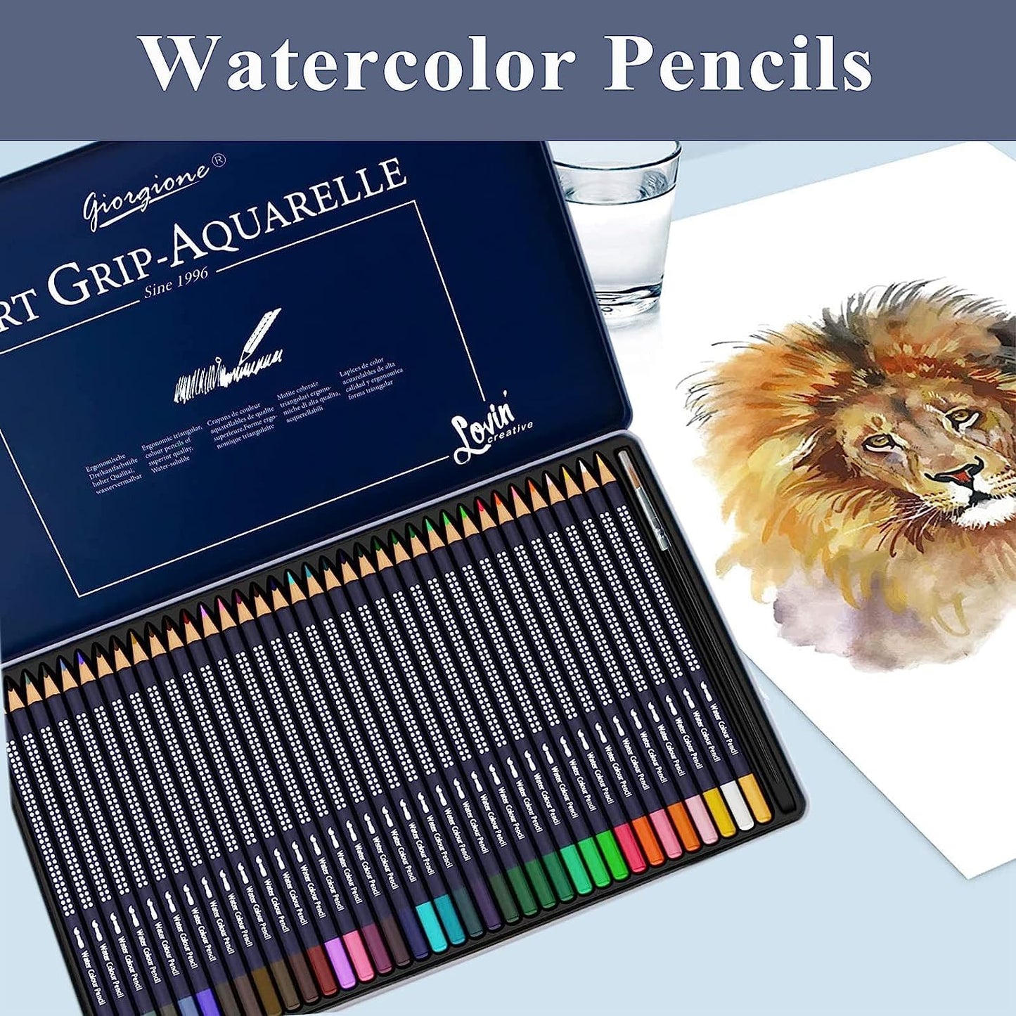 water based color pencils high quality 12pc