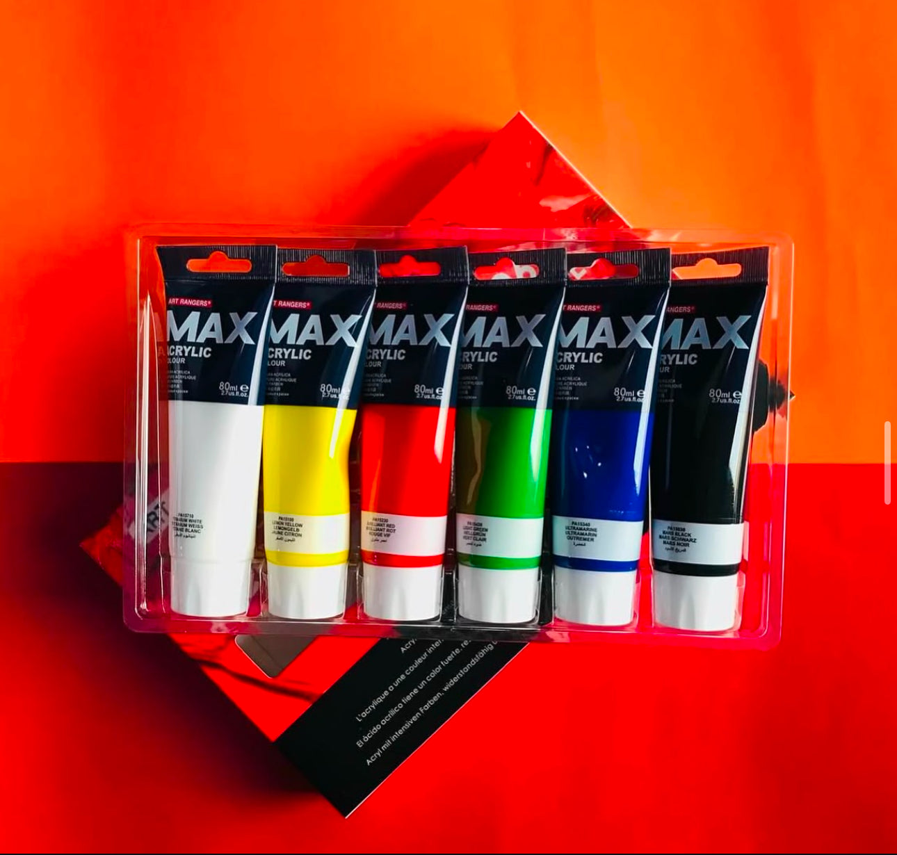 artist acrylic color 6pcs - 80 ml