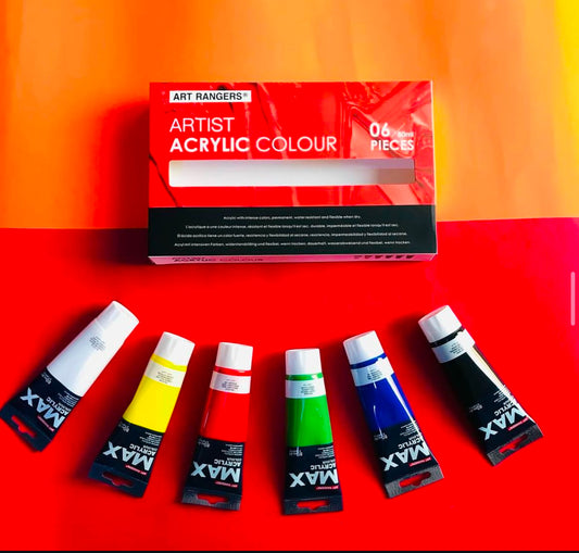 artist acrylic color 6pcs - 80 ml