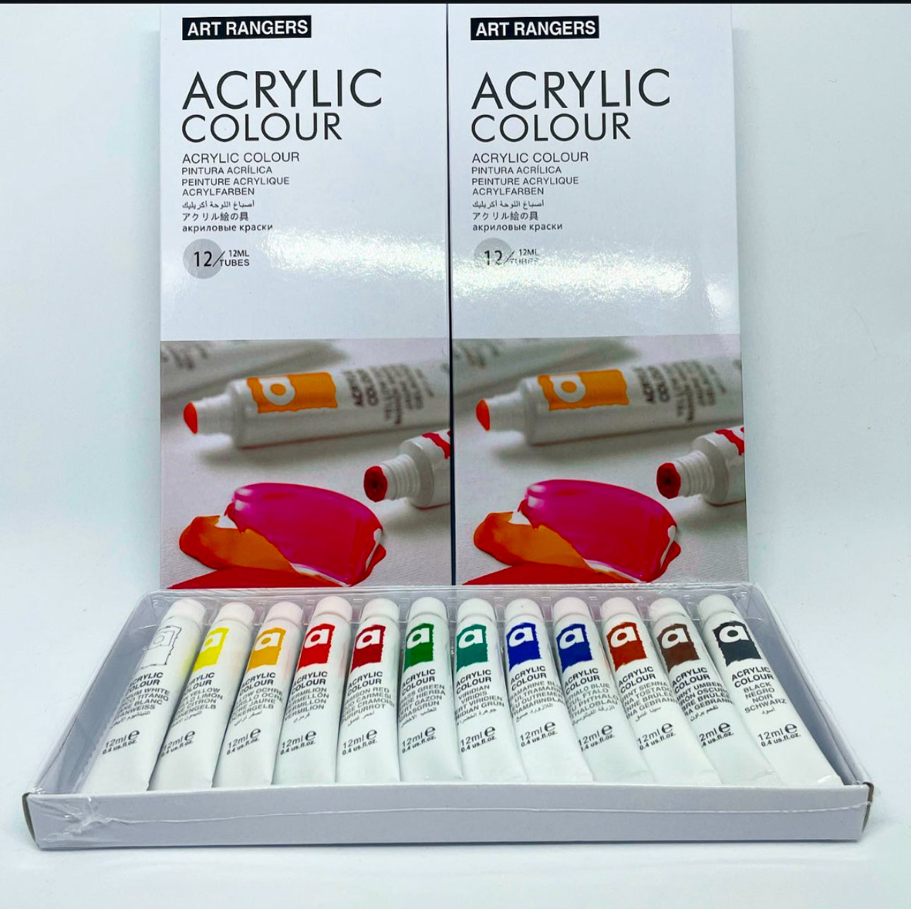 acrylic colors 12pcs - 12ml small pac