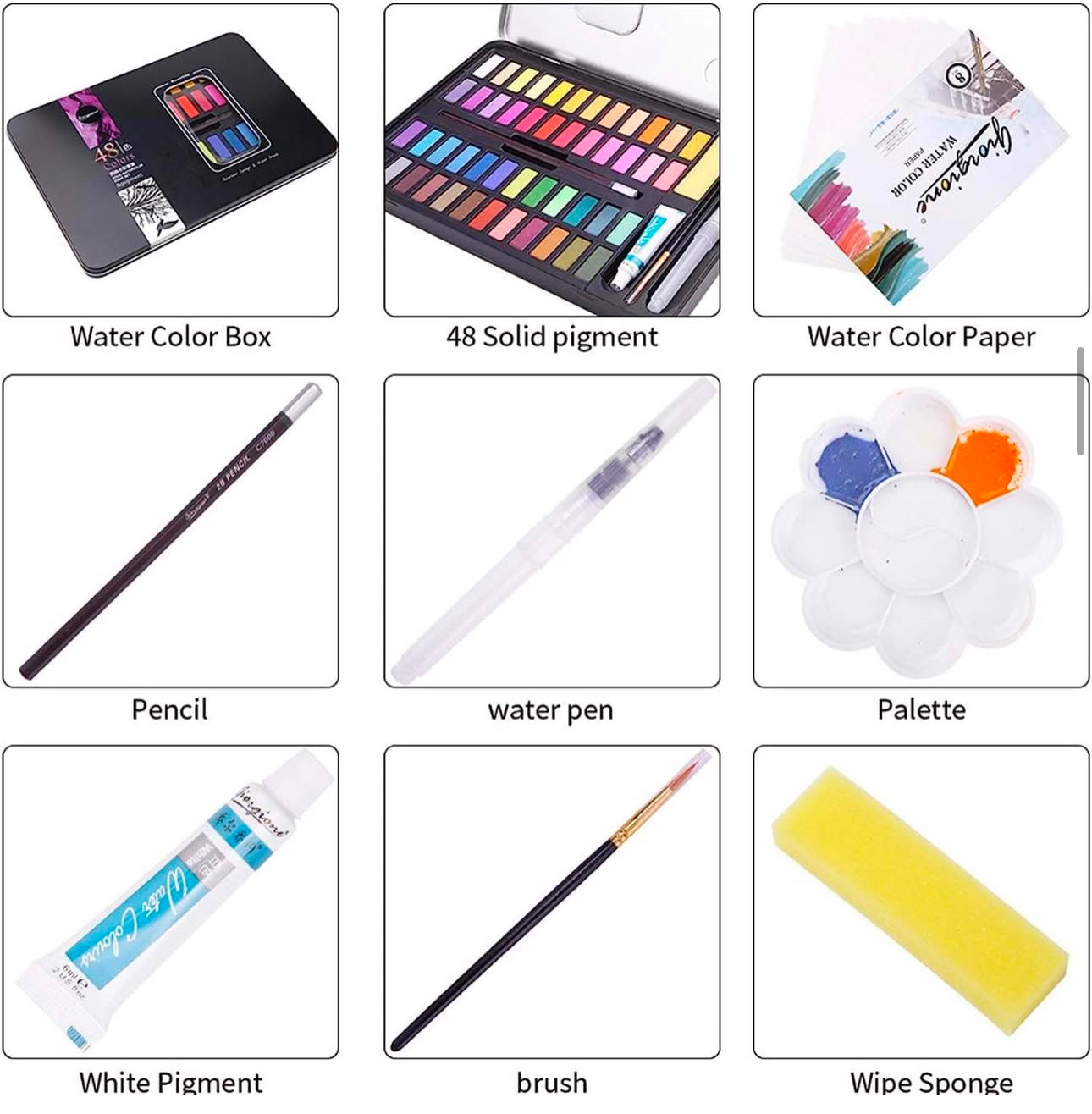 36 water color with all kit box