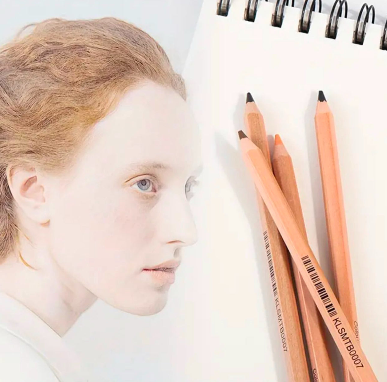 12 skin colour pencils