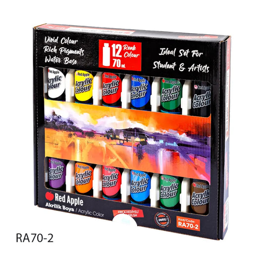 Acrylic paint set 12pc- 70 ml