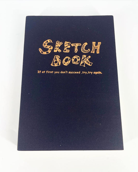 sketch book with black cover 60 sheets