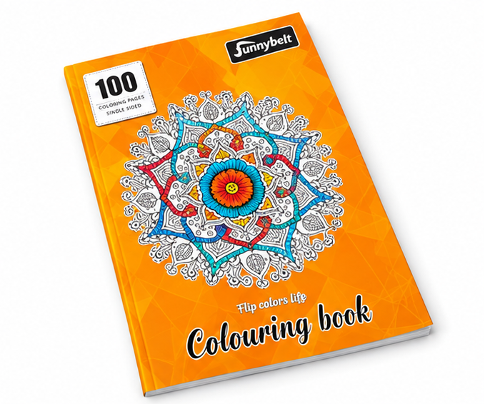 دفتر مانديلا الفصول الاربعة 100 رسمة للتلوين | مع هدية 12 لون خشب